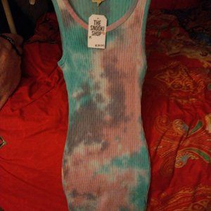 Pastel multicolor tank dress